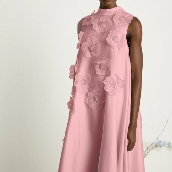 NWT Pink Applique Floral Gown XL - Picture 4 of 6